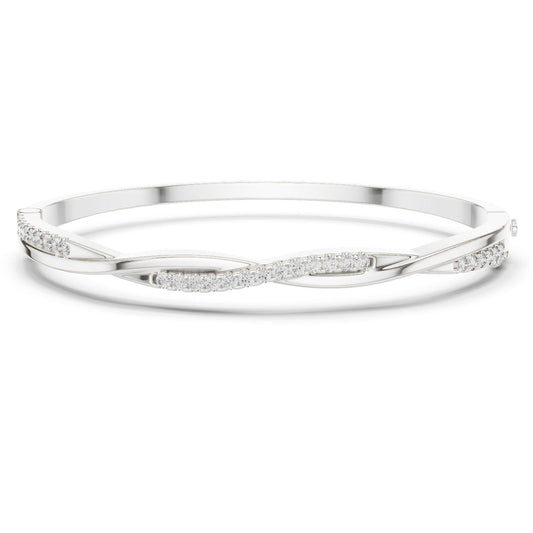 Round Bangle Lab Grown Diamond Bracelet