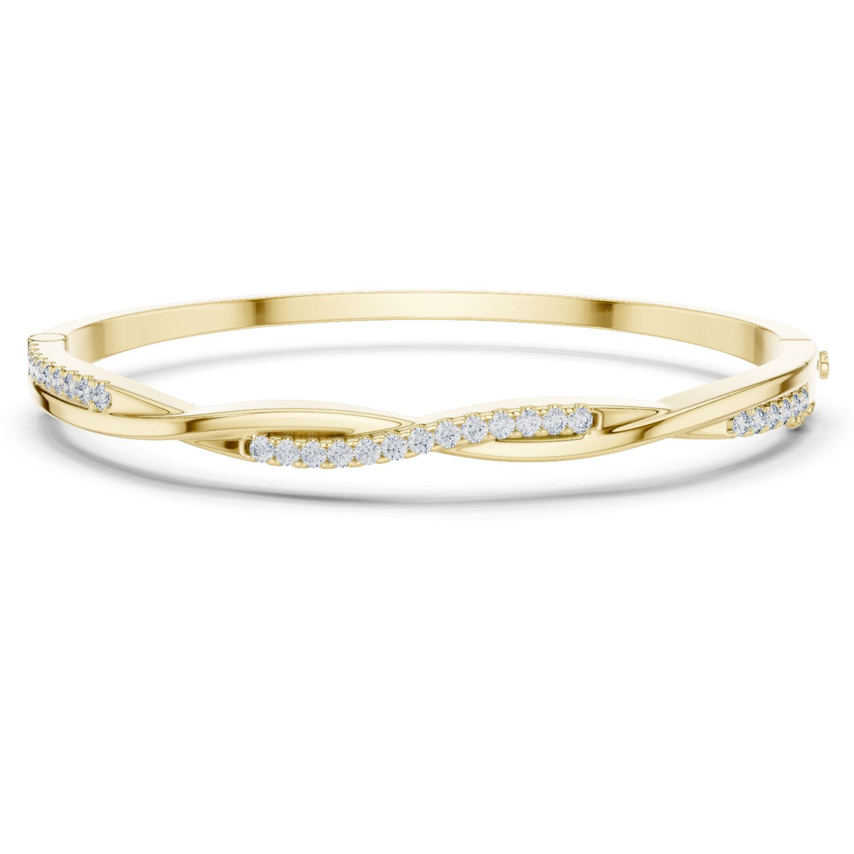 Round Bangle Lab Grown Diamond Bracelet