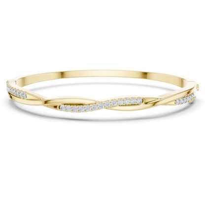 Round Bangle Lab Grown Diamond Bracelet
