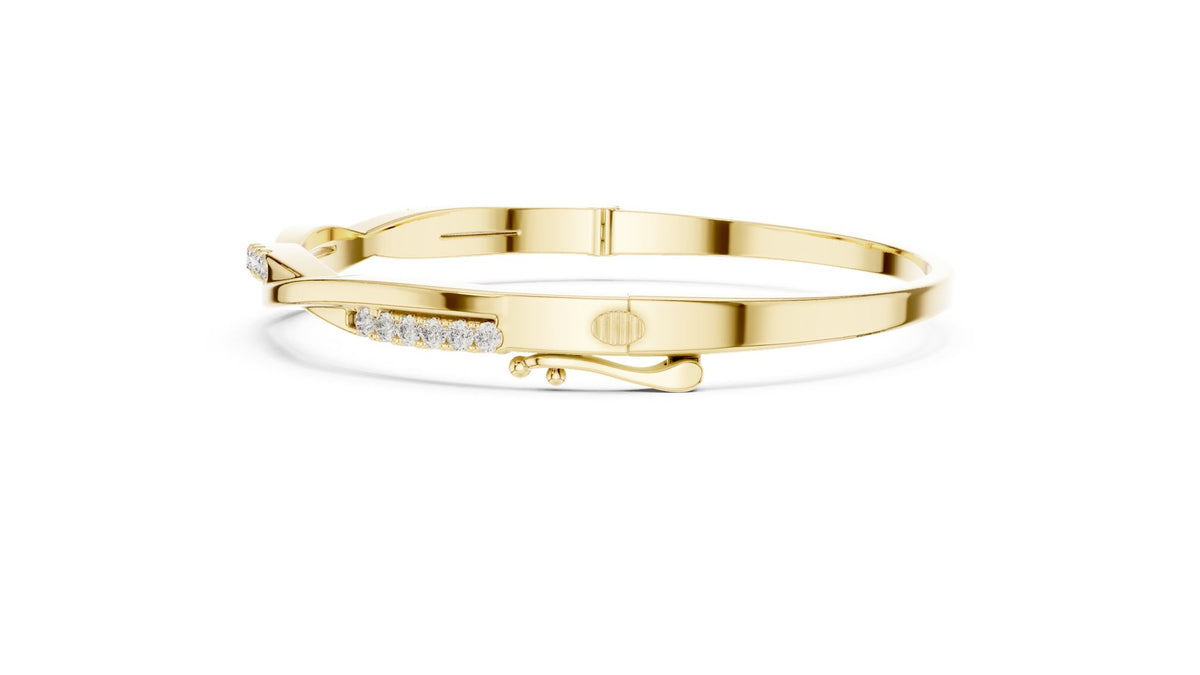 Round Bangle Lab Grown Diamond Bracelet