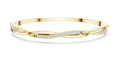 Round Bangle Lab Grown Diamond Bracelet