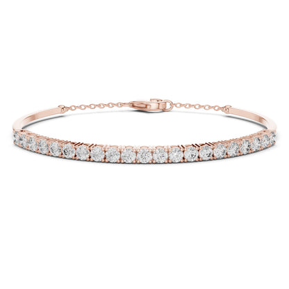 Round Bangle Lab Grown Diamond Bracelet