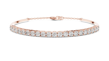 Round Bangle Lab Grown Diamond Bracelet