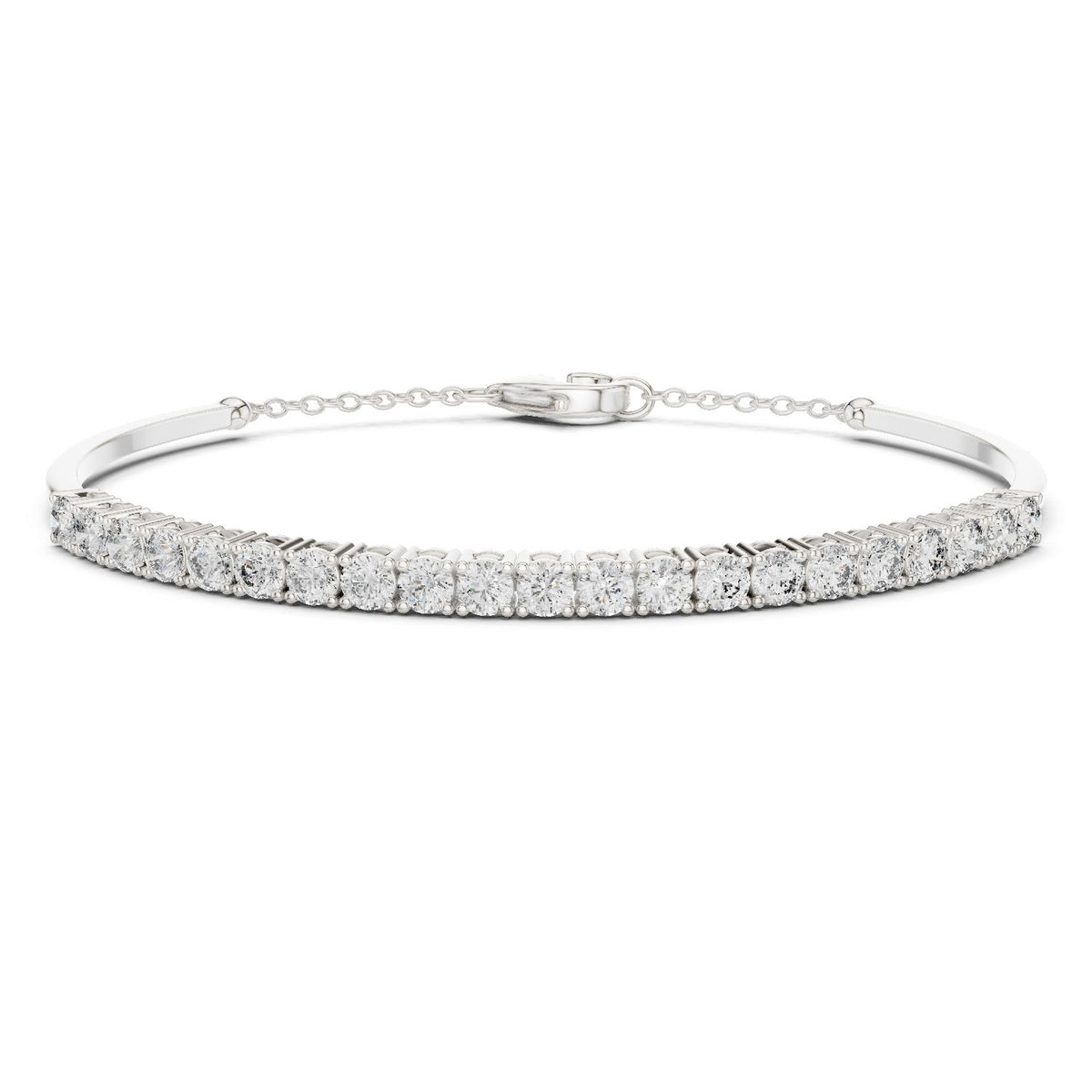 Round Bangle Lab Grown Diamond Bracelet