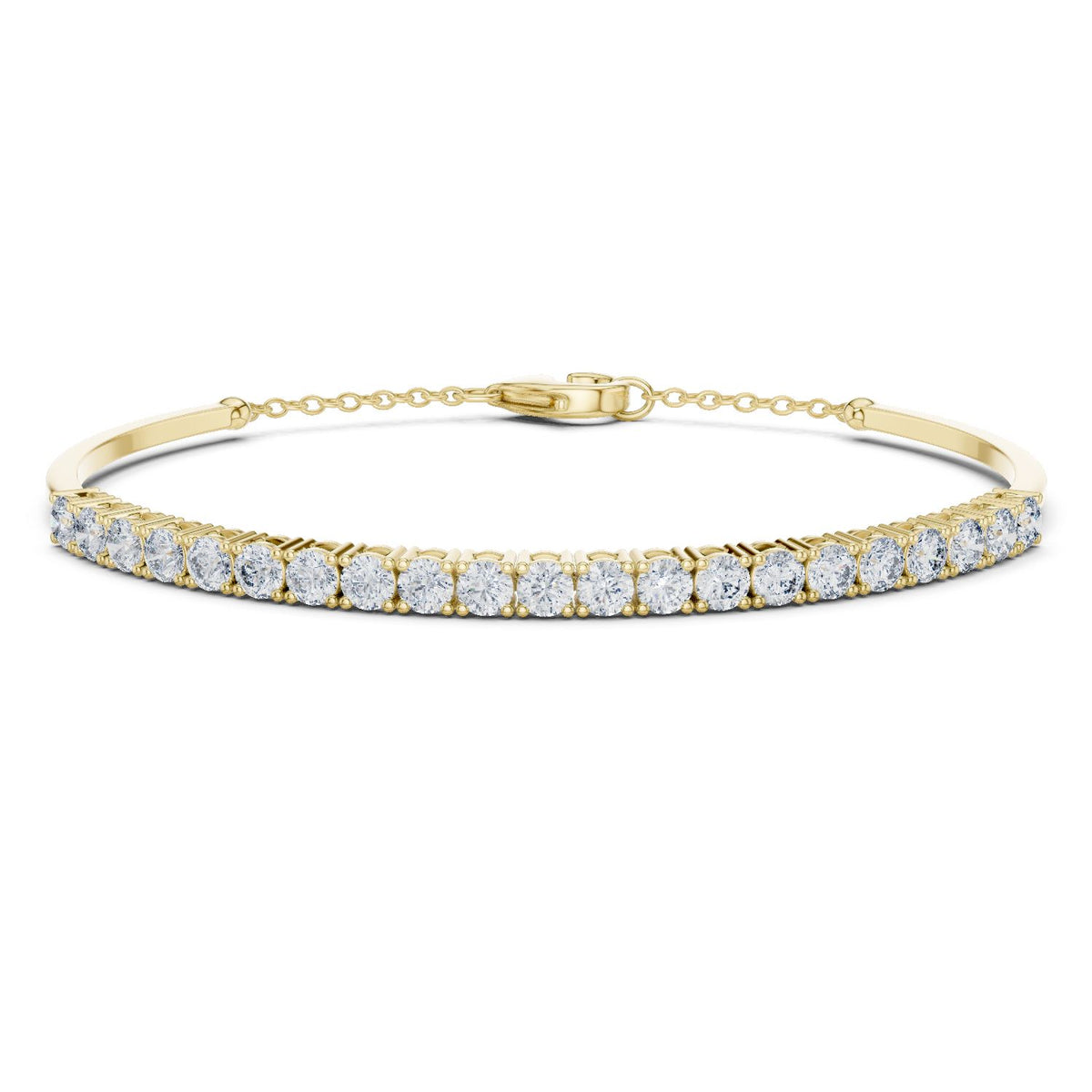 Round Bangle Lab Grown Diamond Bracelet