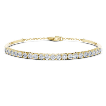 Round Bangle Lab Grown Diamond Bracelet