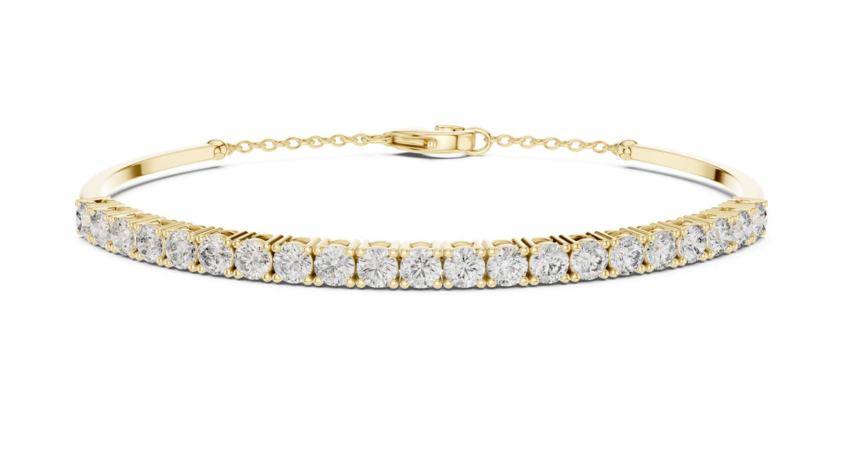 Round Bangle Lab Grown Diamond Bracelet