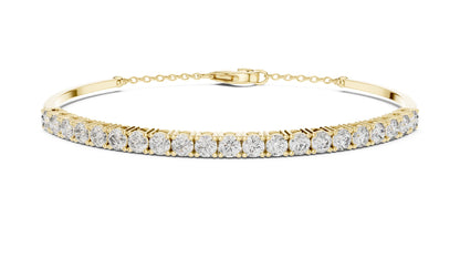 Round Bangle Lab Grown Diamond Bracelet