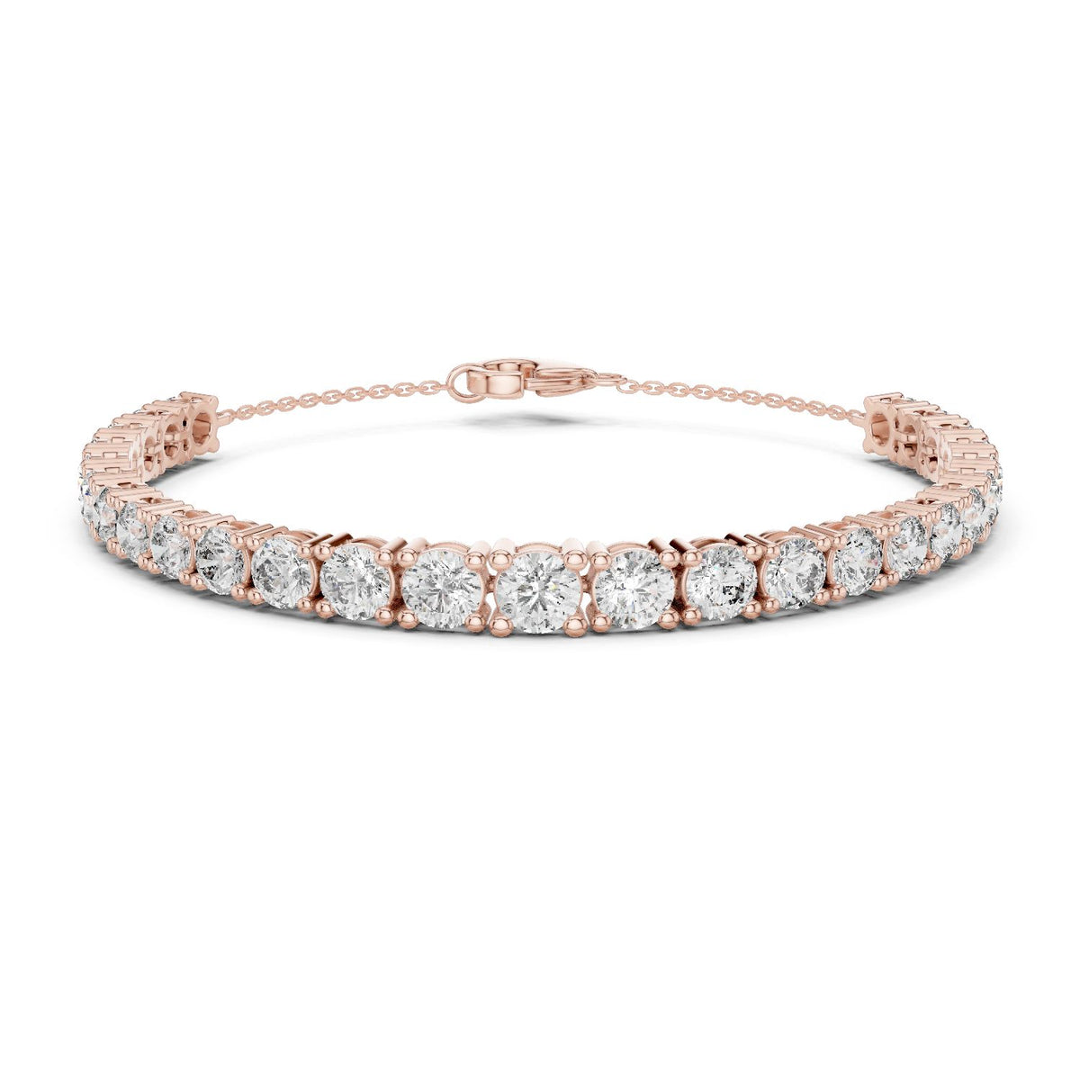 Round Tennis Lab Grown Diamond Bracelet