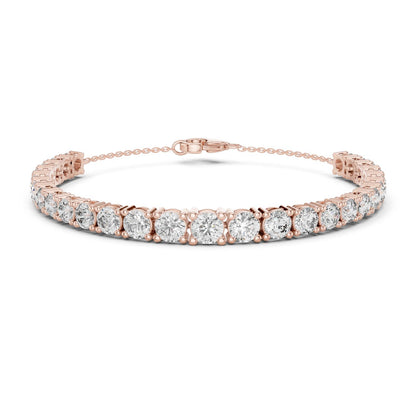 Round Tennis Lab Grown Diamond Bracelet