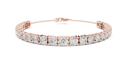 Round Tennis Lab Grown Diamond Bracelet