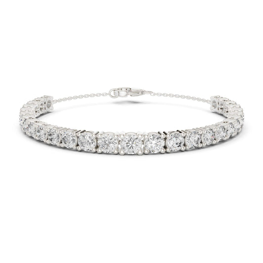 Round Tennis Lab Grown Diamond Bracelet