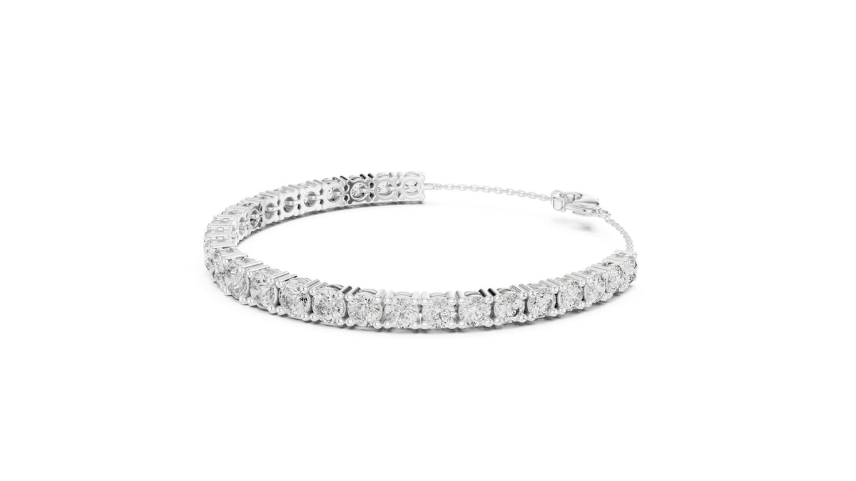 Round Tennis Lab Grown Diamond Bracelet
