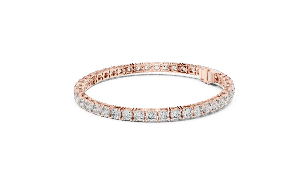 Round Tennis Lab Grown Diamond Bracelet