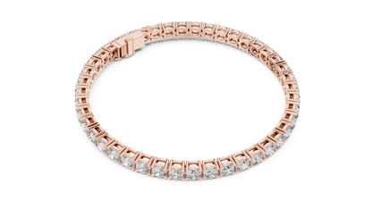 Round Tennis Lab Grown Diamond Bracelet