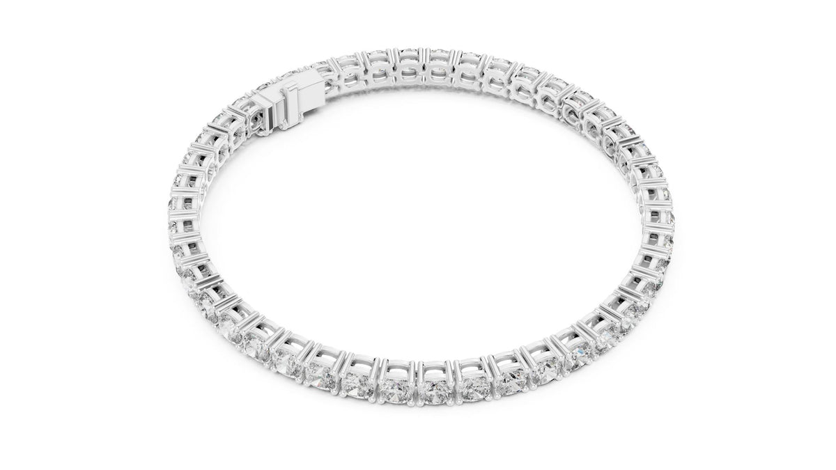 Round Tennis Lab Grown Diamond Bracelet