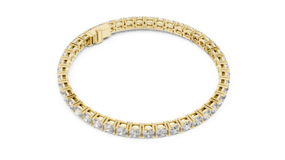 Round Tennis Lab Grown Diamond Bracelet