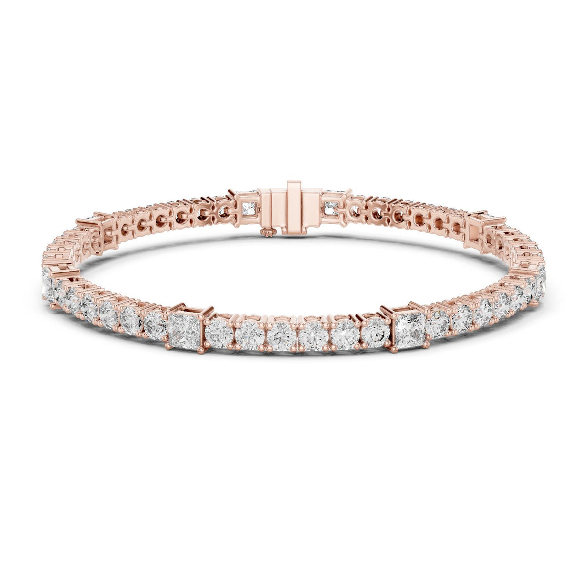 Round Tennis Lab Grown Diamond Bracelet