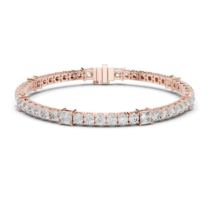 Round Tennis Lab Grown Diamond Bracelet