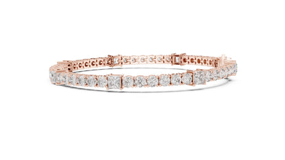 Round Tennis Lab Grown Diamond Bracelet