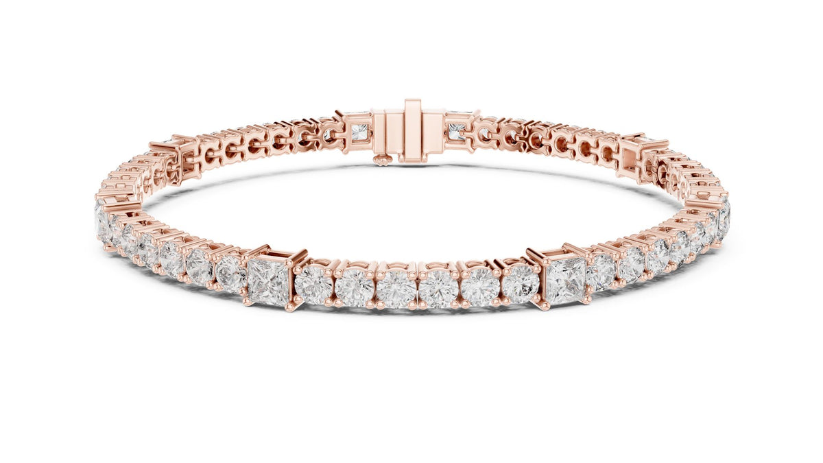 Round Tennis Lab Grown Diamond Bracelet