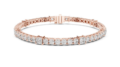 Round Tennis Lab Grown Diamond Bracelet