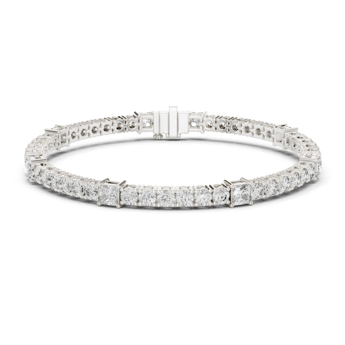Round Tennis Lab Grown Diamond Bracelet