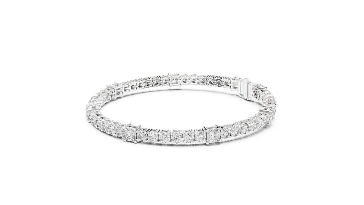 Round Tennis Lab Grown Diamond Bracelet