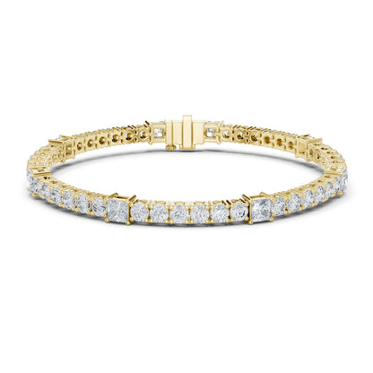 Round Tennis Lab Grown Diamond Bracelet
