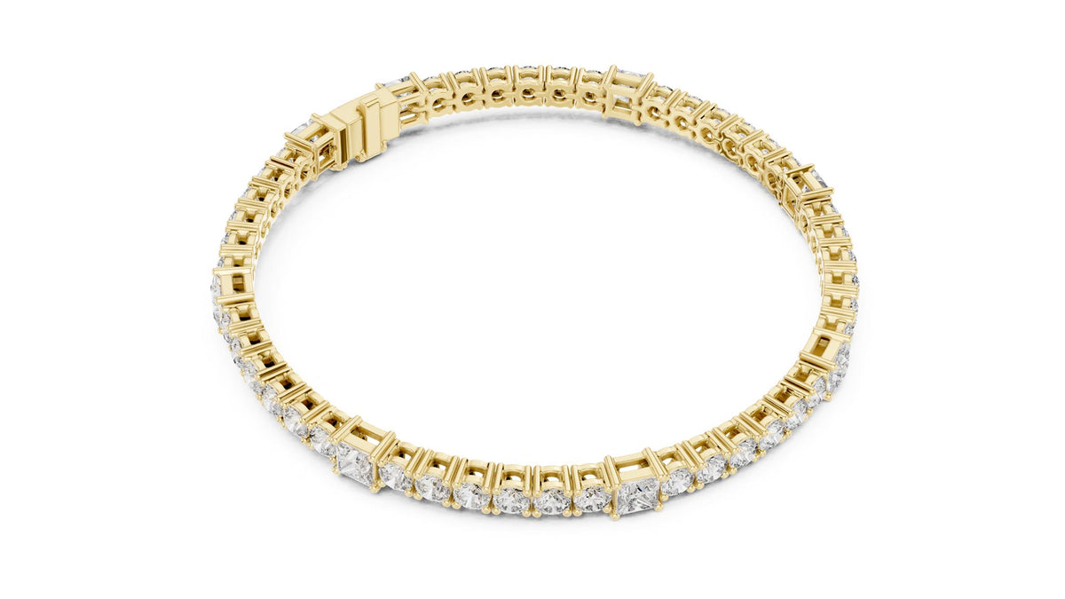Round Tennis Lab Grown Diamond Bracelet