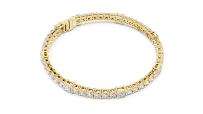 Round Tennis Lab Grown Diamond Bracelet