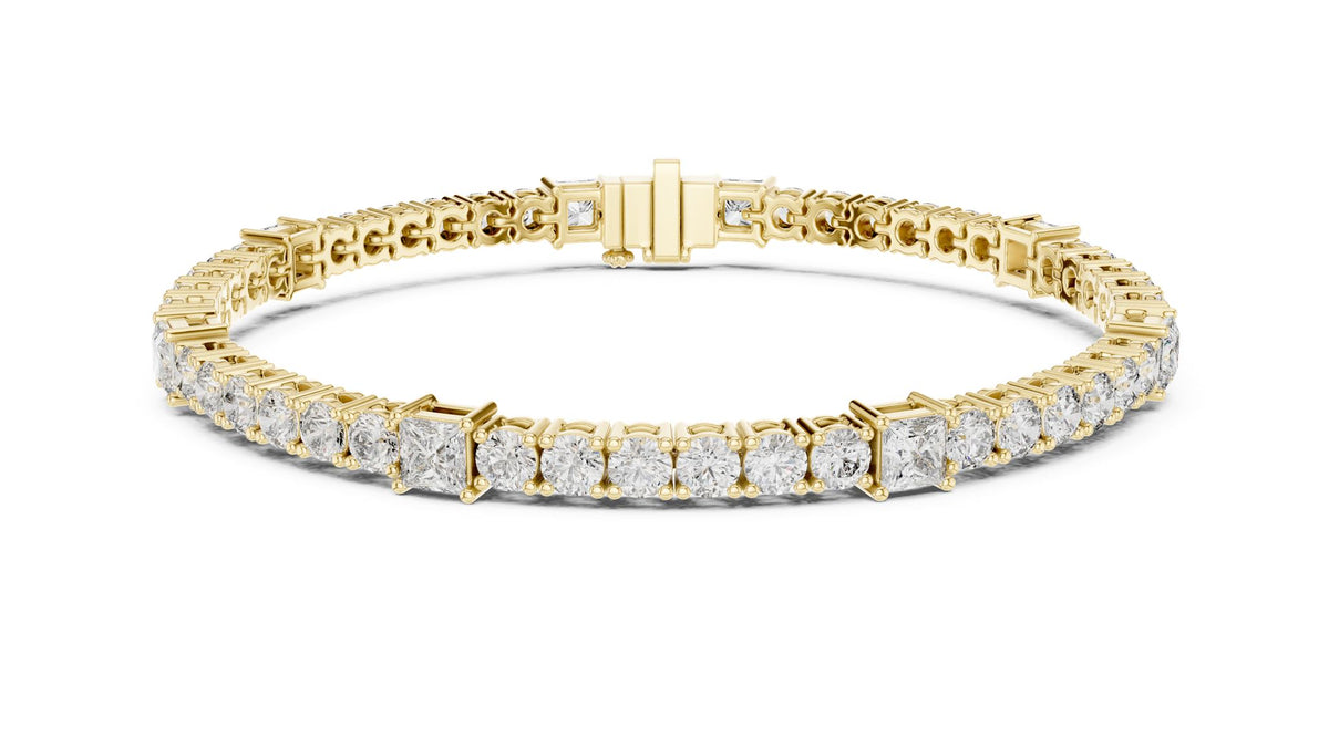 Round Tennis Lab Grown Diamond Bracelet