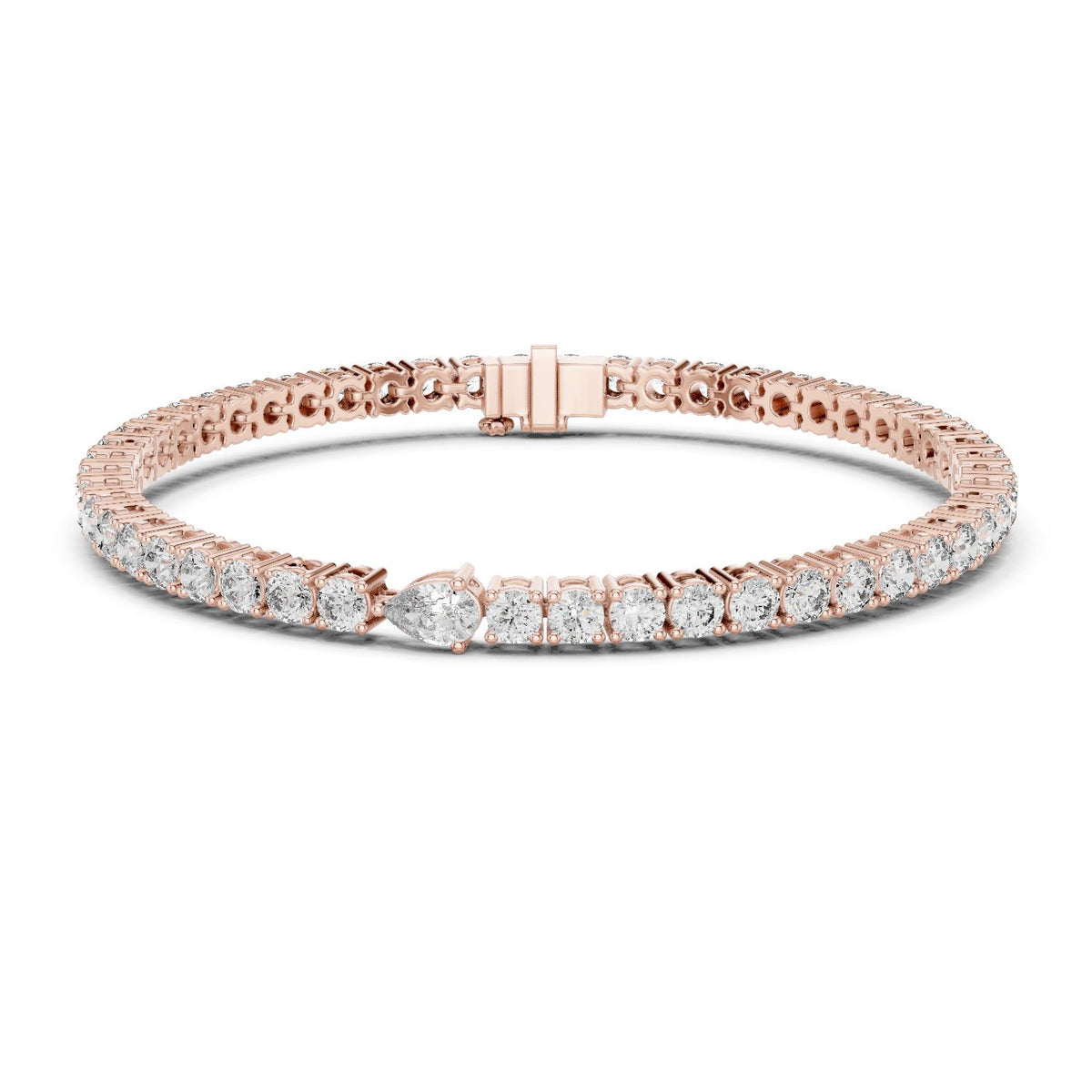 Round Tennis Lab Grown Diamond Bracelet