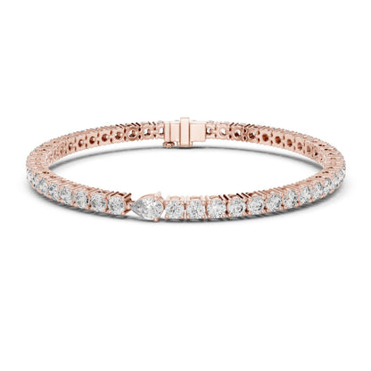 Round Tennis Lab Grown Diamond Bracelet