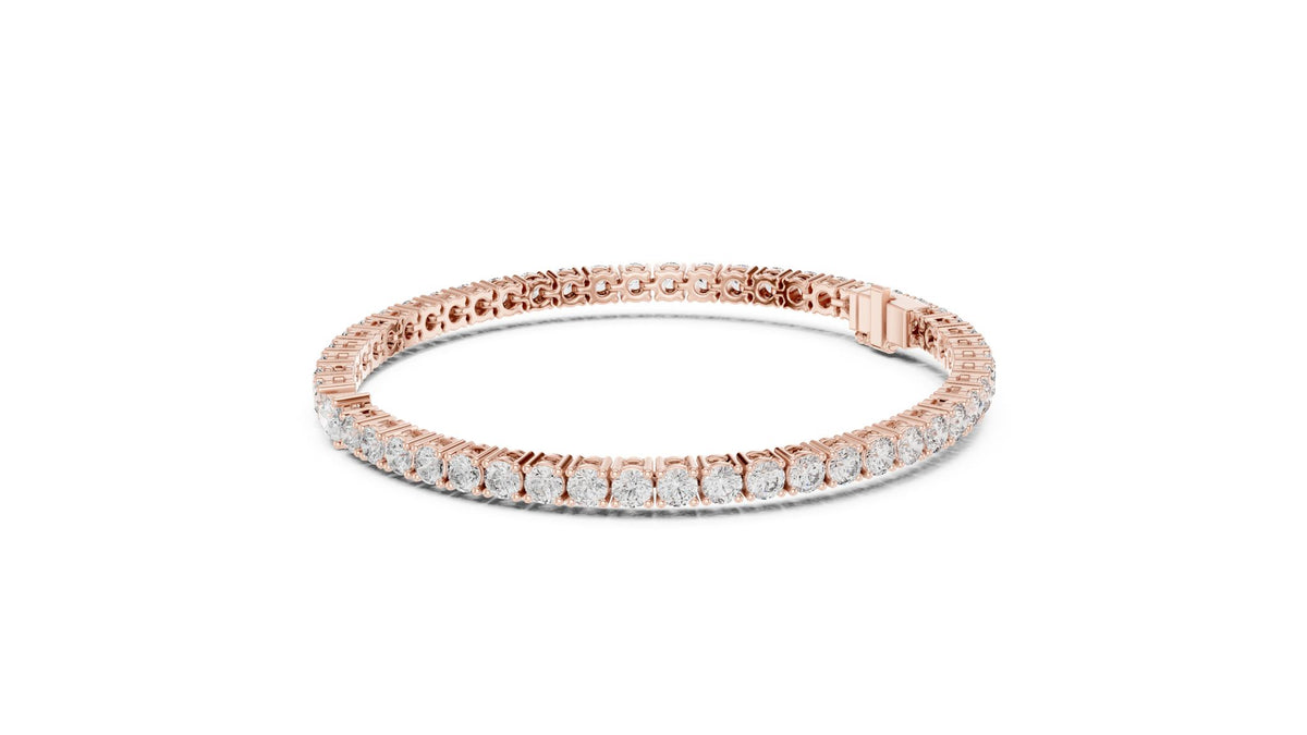 Round Tennis Lab Grown Diamond Bracelet
