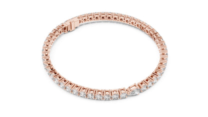 Round Tennis Lab Grown Diamond Bracelet