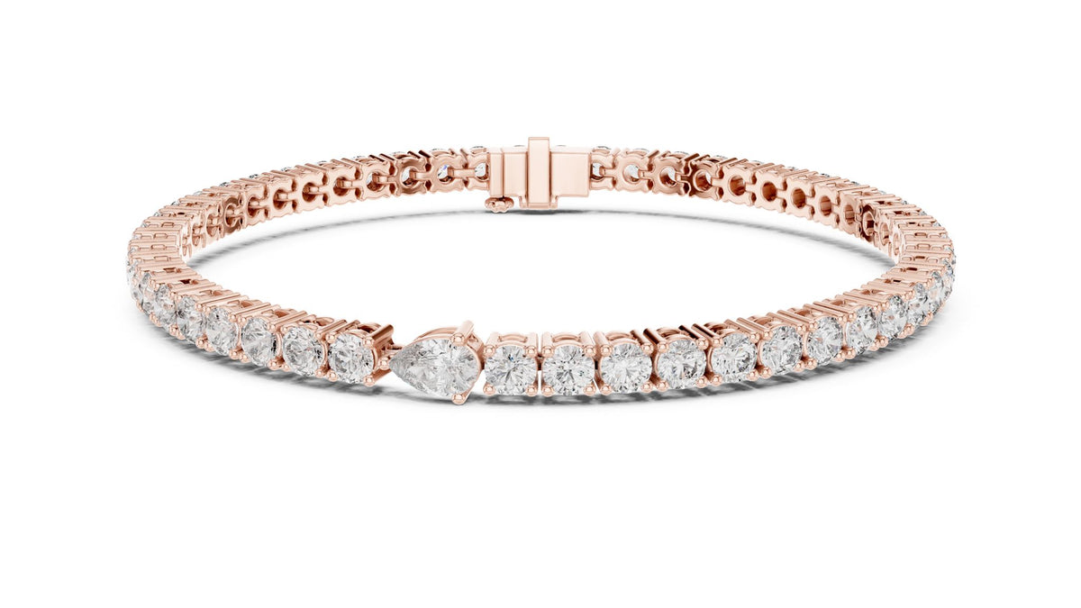Round Tennis Lab Grown Diamond Bracelet