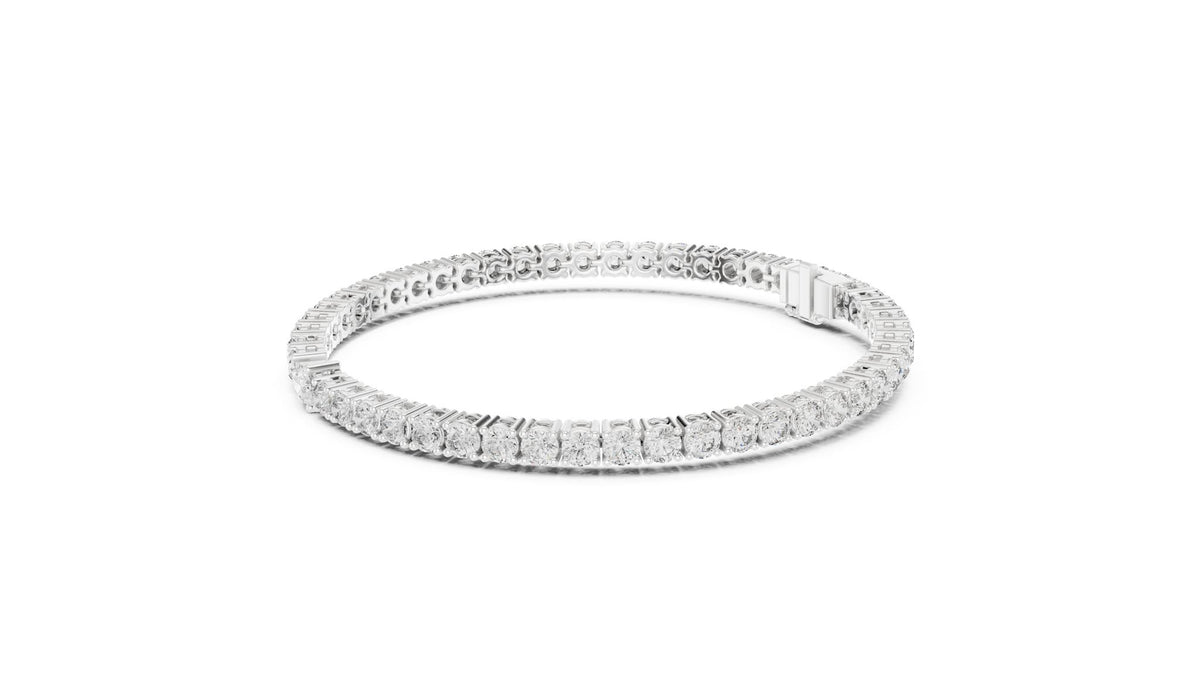 Round Tennis Lab Grown Diamond Bracelet