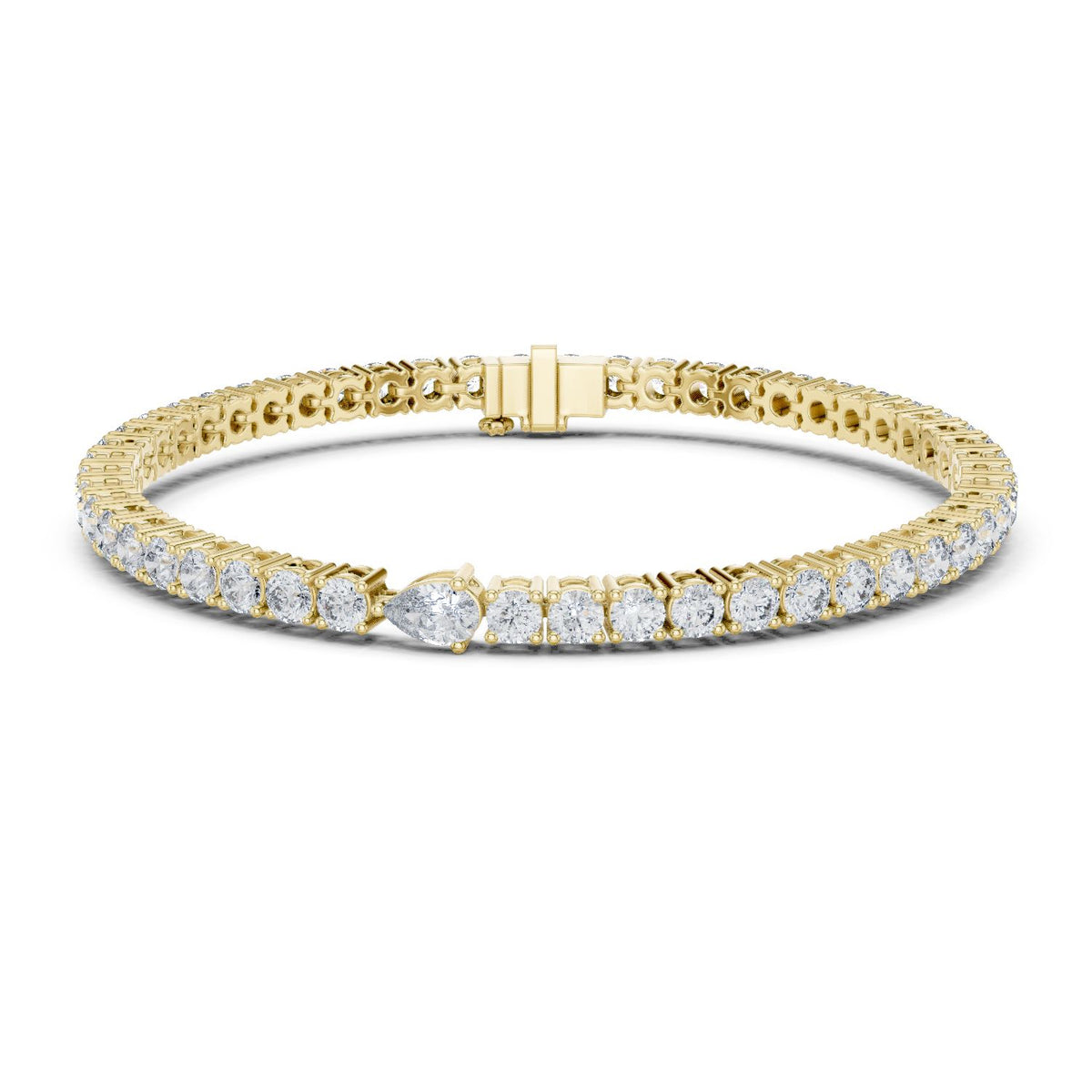 Round Tennis Lab Grown Diamond Bracelet