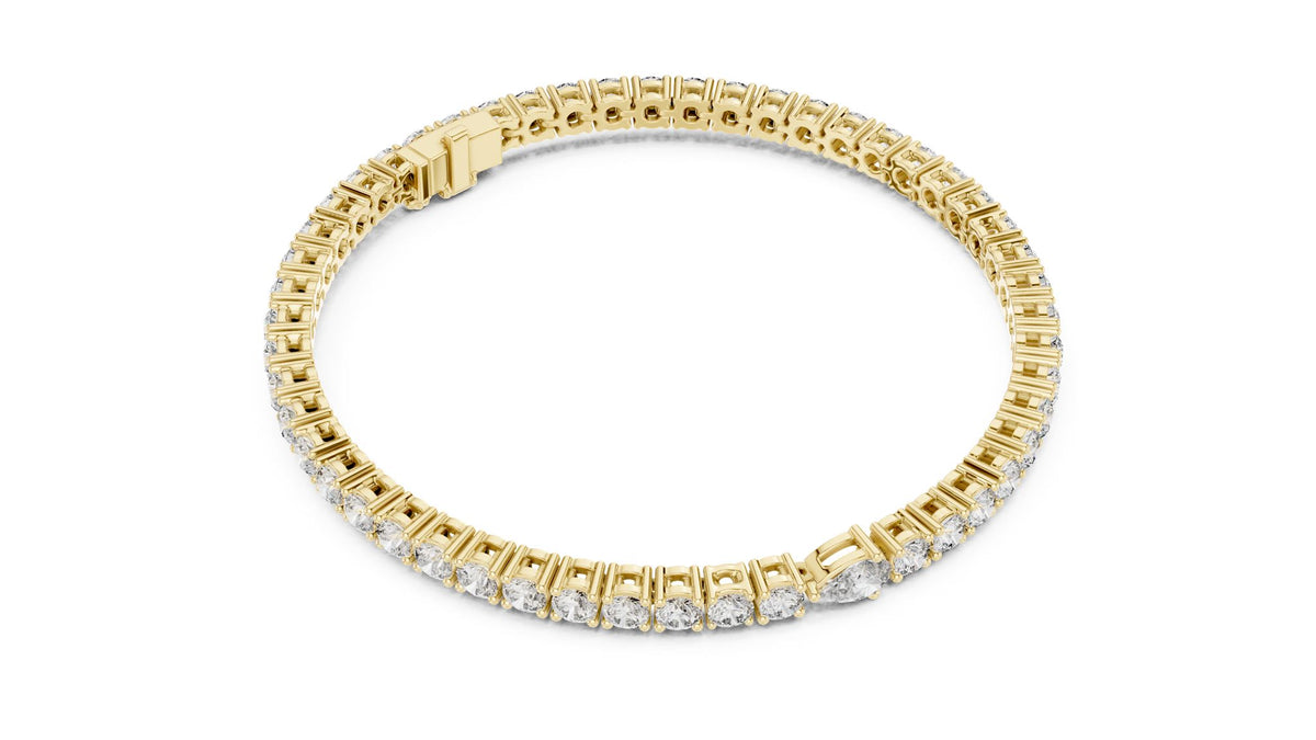Round Tennis Lab Grown Diamond Bracelet
