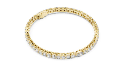 Round Tennis Lab Grown Diamond Bracelet