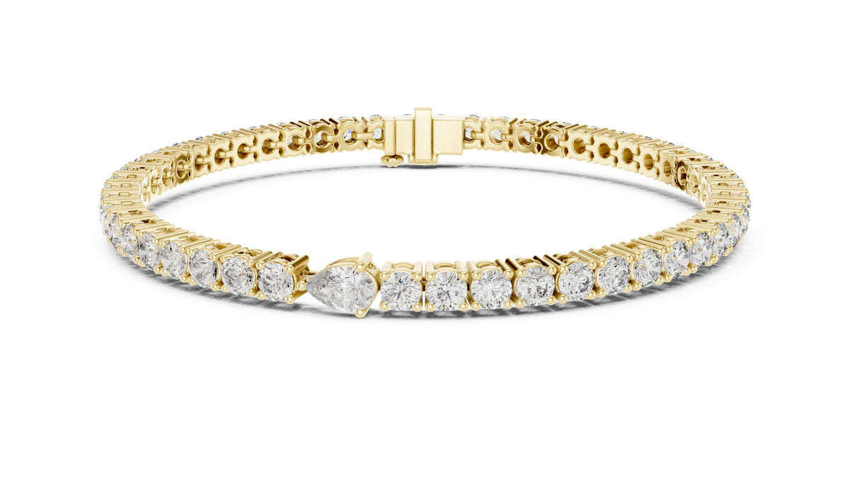 Round Tennis Lab Grown Diamond Bracelet