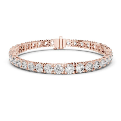 Round Tennis Lab Grown Diamond Bracelet