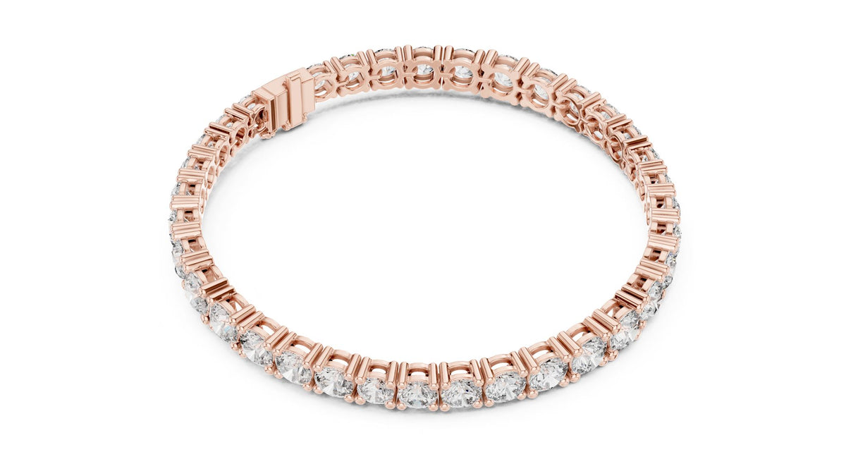 Round Tennis Lab Grown Diamond Bracelet