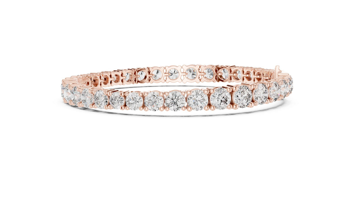 Round Tennis Lab Grown Diamond Bracelet