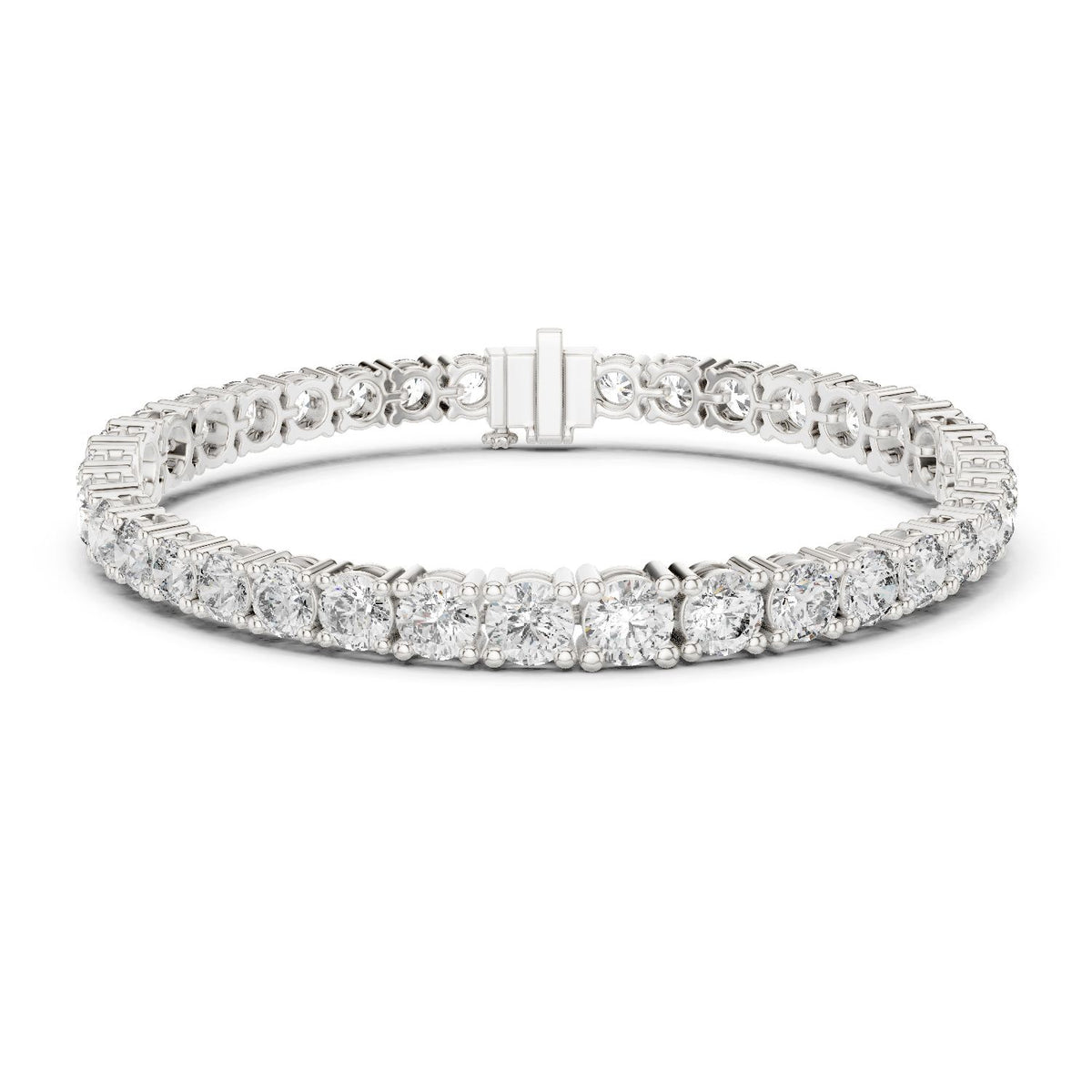 Round Tennis Lab Grown Diamond Bracelet