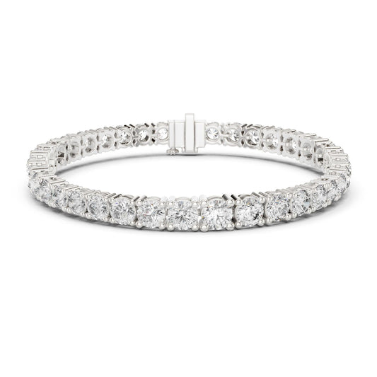 Round Tennis Lab Grown Diamond Bracelet