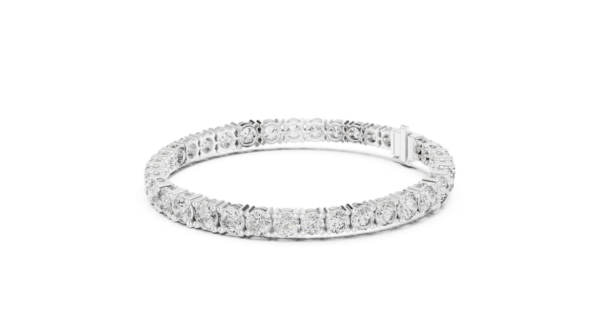 Round Tennis Lab Grown Diamond Bracelet
