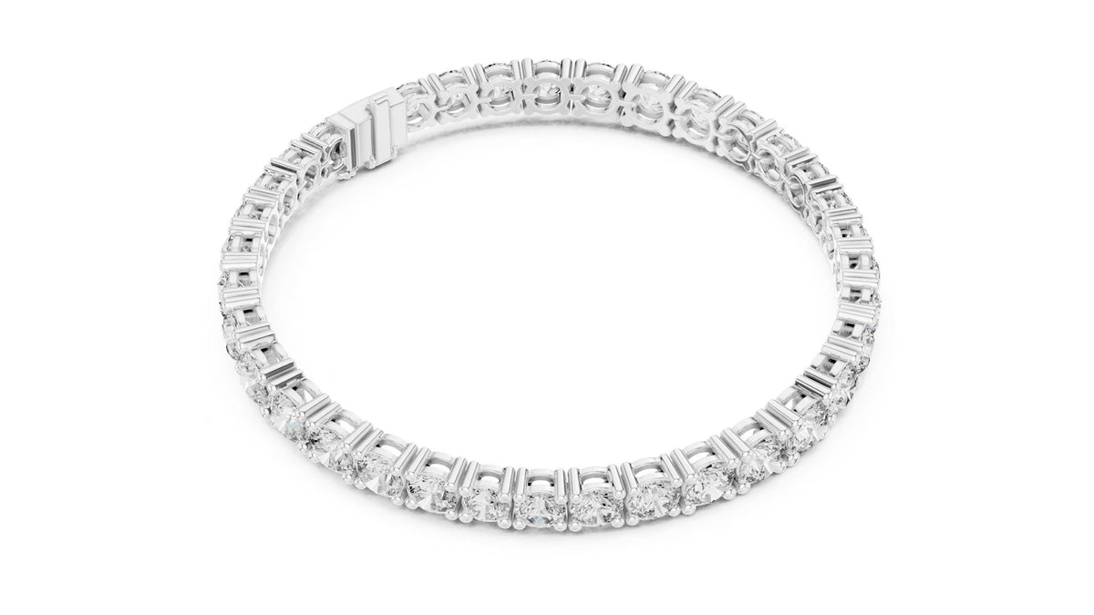 Round Tennis Lab Grown Diamond Bracelet