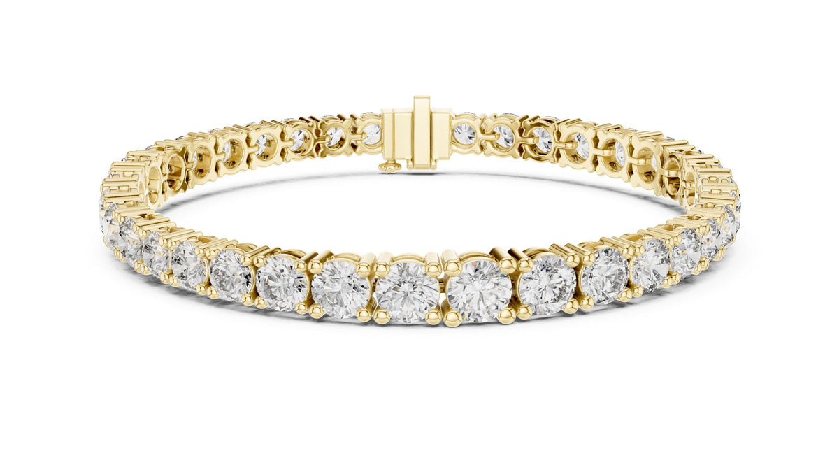 Round Tennis Lab Grown Diamond Bracelet